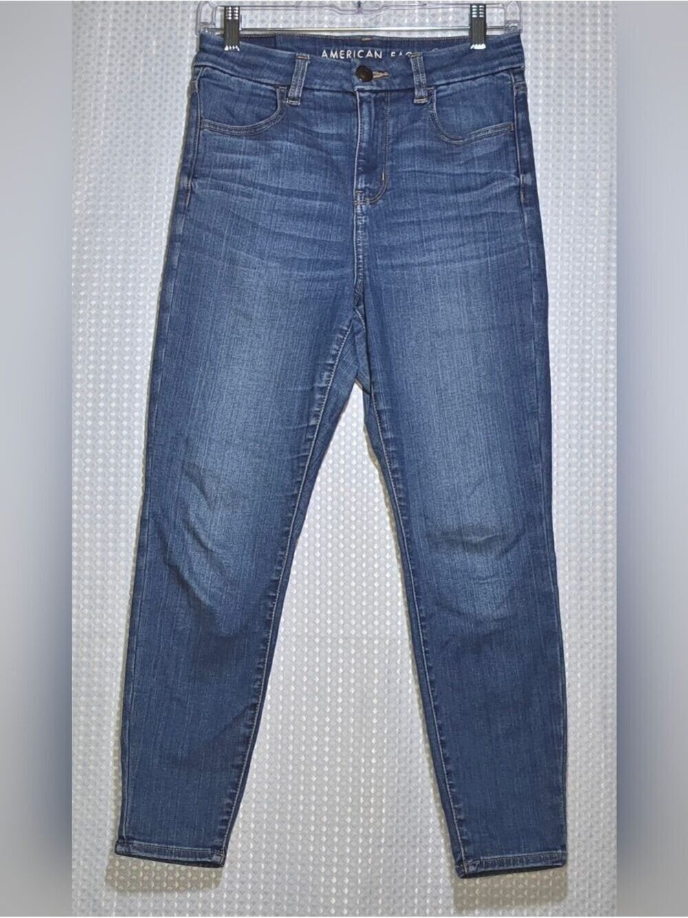 American Eagle Next Level Stretch High Rise Skinny Jeans Medium Wash Size 4 - Picture 3 of 12